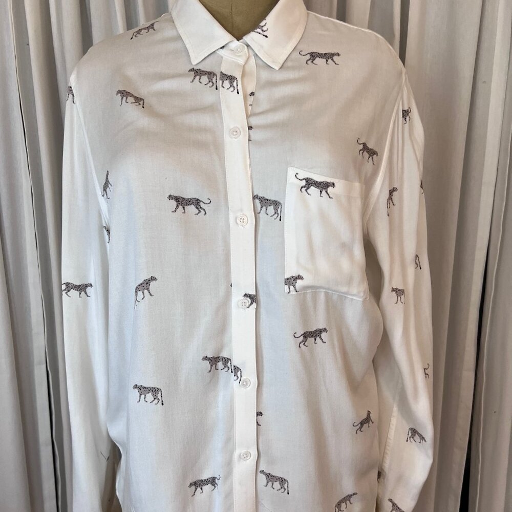 Rails Ladies Cheetah Print Blouse